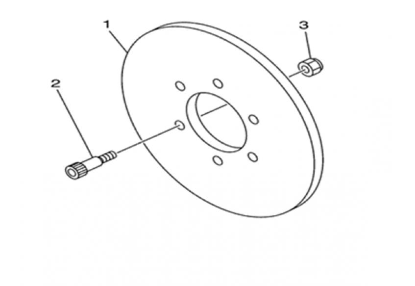 Тормозной диск (задний тормоз)